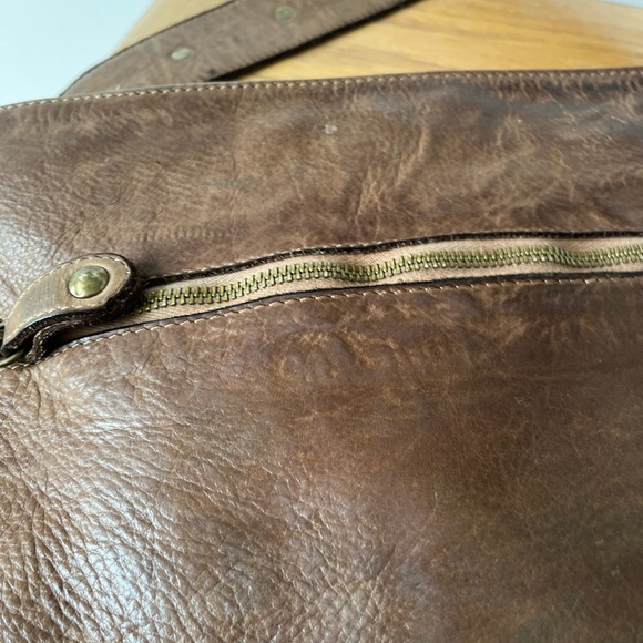 Civico 93 Leather Shoulder Bag Made in Italy - Picture 8 of 12